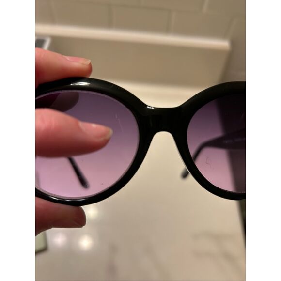 Fossil Sunwear Purple Gradient Lens Black Frame Sunglasses - Picture 3 of 7